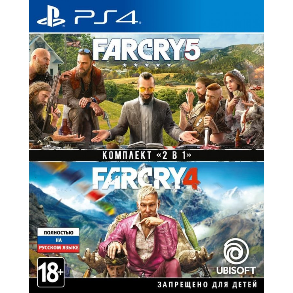 Far Cry 4 + Far Cry 5 [PS4, русская версия] (Б/У)