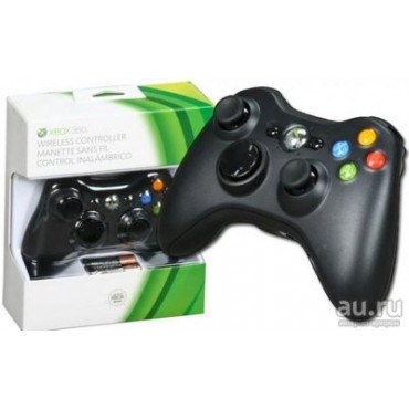 Геймпад (джойстик) для Xbox 360 Безпроводной (черный, новый)