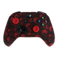 Чехол защитный XB One Silicon Case for Controller Черепа Red